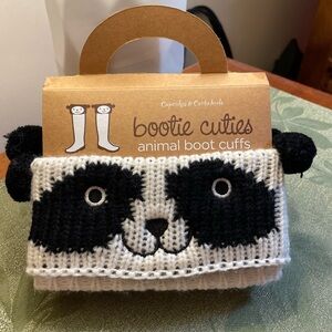 NWOT Panda Bootie Cuties Animal Boot Cuffs